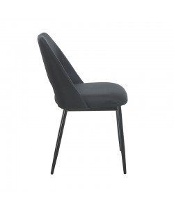 MADISON BLACK ΥΦΑΣΜΑ ΚΑΡΕΚΛΑ ΜΕΤΑΛΛΙΚΗ 45X54X83εκ.