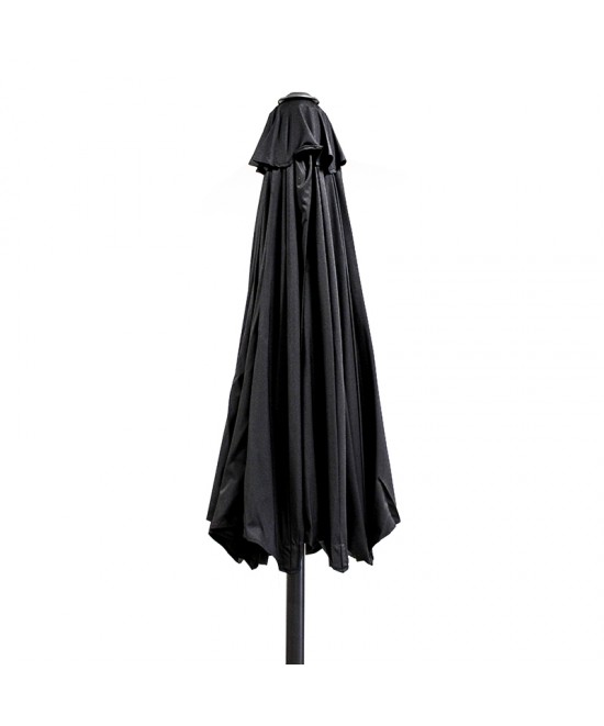 ΟΜΠΡΕΛΑ Φ.230 BLACK ΑΛΟΥΜ.8ΑΚΤ.16Χ26 ΙΣΤΟΣ 1Φ.48Χ2mm