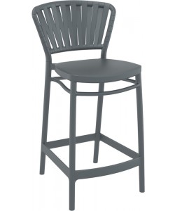 PORTOFINO 65εκ. ΣΚΑΜΠΟ DARK GREY ΠΟΛ/ΝΙΟΥ 48X52X96εκ.