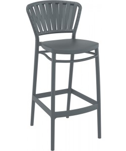 PORTOFINO 75εκ. ΣΚΑΜΠΟ DARK GREY ΠΟΛ/ΝΙΟΥ 48X52X106εκ.