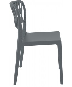 PORTOFINO DARK GREY ΚΑΡΕΚΛΑ ΠΟΛ/ΝΙΟΥ 52X56X83εκ.