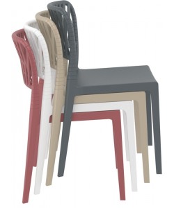 PORTOFINO WHITE ΚΑΡΕΚΛΑ ΠΟΛ/ΝΙΟΥ 52X56X83εκ.