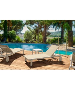 CASABLANCA ΞΑΠΛΩΣΤΡΑ WHITE/TAUPE ΑΛΟΥΜ-ΠΟΛ/ΝΙΟΥ 74X190X31εκ. CASABLANCA ΞΑΠΛΩΣΤΡΑ WHITE/TAUPE ΑΛΟΥΜ-ΠΟΛ/ΝΙΟΥ 74X190X31εκ.