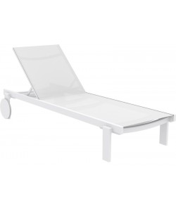 CASABLANCA ΞΑΠΛΩΣΤΡΑ WHITE/WHITE ΑΛΟΥΜ-ΠΟΛ/ΝΙΟΥ 74X190X31εκ.