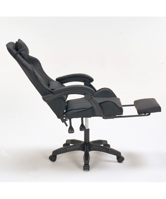A9937 ΜΑΥΡΟ PVC ΠΟΛΥΘΡΟΝΑ GAMING/ΜΕ ΥΠΟΠΟΔΙΟ A9937 ΜΑΥΡΟ PVC ΠΟΛΥΘΡΟΝΑ GAMING/ΜΕ ΥΠΟΠΟΔΙΟ