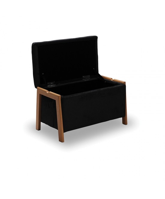 DALI ΣΚΑΜΠΟ VELVET BLACK ΜΕ ΑΠΟΘ. ΧΩΡΟ 75X42X44εκ.