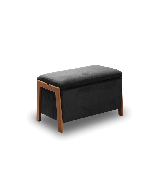 DALI ΣΚΑΜΠΟ VELVET GREY ΜΕ ΑΠΟΘ. ΧΩΡΟ 75X42X44εκ.