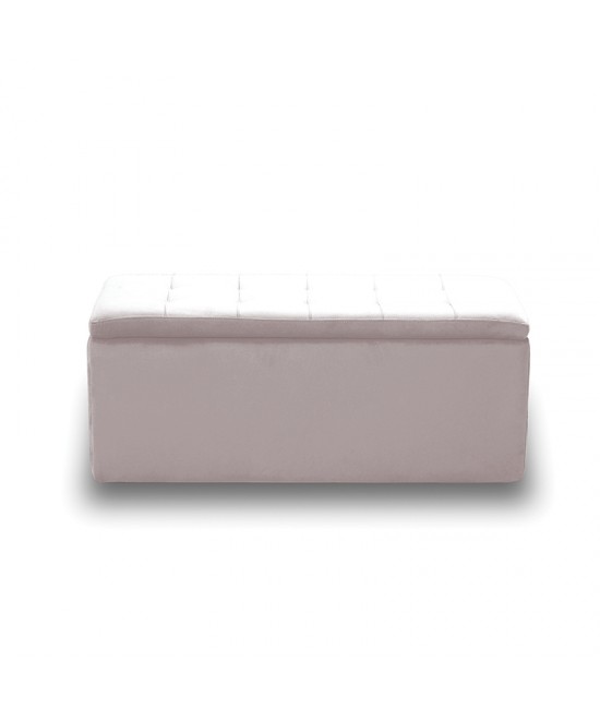 LIDO ΣΚΑΜΠΟ VELVET BEIGE ΜΕ ΑΠΟΘ. ΧΩΡΟ 101X41X42εκ.