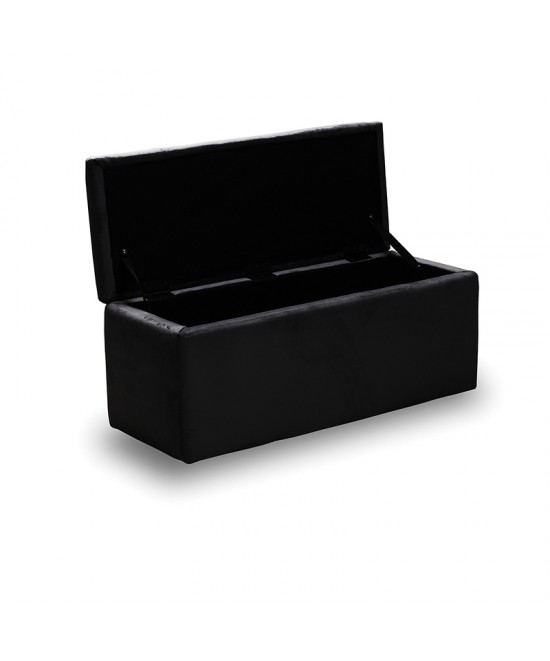 LIDO ΣΚΑΜΠΟ VELVET BLACK ΜΕ ΑΠΟΘ. ΧΩΡΟ 101X41X42εκ.