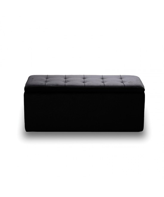LIDO ΣΚΑΜΠΟ VELVET BLACK ΜΕ ΑΠΟΘ. ΧΩΡΟ 101X41X42εκ.