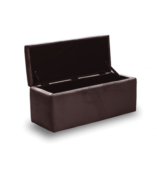LIDO ΣΚΑΜΠΟ VELVET BROWN ΜΕ ΑΠΟΘ. ΧΩΡΟ 101X41X42εκ.