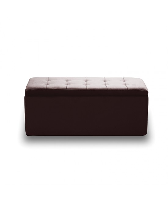 LIDO ΣΚΑΜΠΟ VELVET BROWN ΜΕ ΑΠΟΘ. ΧΩΡΟ 101X41X42εκ.