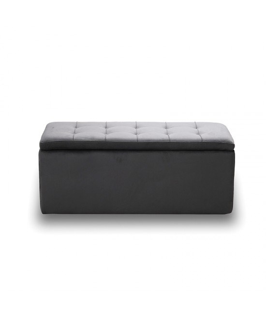 LIDO ΣΚΑΜΠΟ VELVET GREY ΜΕ ΑΠΟΘ. ΧΩΡΟ 101X41X42εκ.