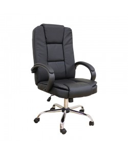 A9940 ΜΑΥΡΟ PVC ΠΟΛΥΘΡΟΝΑ ΓΡΑΦΕΙΟΥ 60Χ70Χ49-112/59-122εκ.