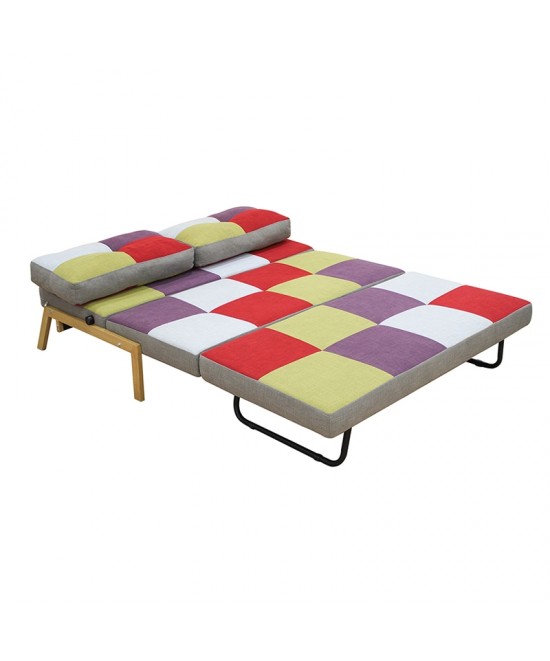 SARA Q PATCHWORK ΥΦΑΣΜΑ ΚΑΝΑΠΕΣ/ΚΡΕΒΑΤΙ 151Χ96εκ.