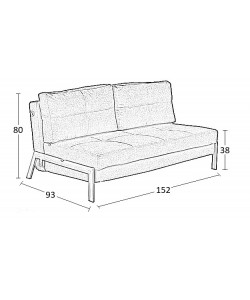 SARA Q PATCHWORK ΥΦΑΣΜΑ ΚΑΝΑΠΕΣ/ΚΡΕΒΑΤΙ 152Χ93Χ80εκ.