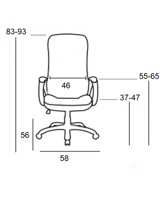 A9942 ΜΑΥΡΟ PVC ΠΟΛΥΘΡΟΝΑ ΓΡΑΦΕΙΟΥ