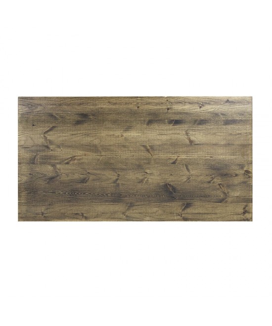 BISTRO ΤΡΑΠΕΖΙ BAR 120X65X96εκ. ΜΑΥΡΟ ΜΕΤΑΛΛΟ-ΞΥΛΟ