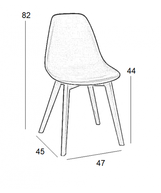 PALMYRA PATCHWORK ΚΑΡΕΚΛΑ 47X45X44-82εκ.