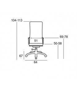 A9949 ΜΑΥΡΟ PVC ΠΟΛΥΘΡ./ΜΕ ΥΠΟΠΟΔΙΟ 64Χ67Χ50-104/58-113εκ.