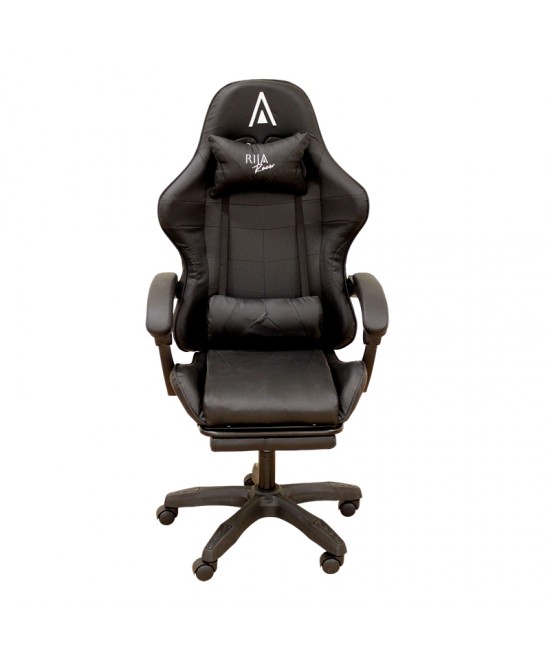 A9950 ΜΑΥΡΟ PVC ΠΟΛΥΘΡΟΝΑ GAMING/ΜΕ ΥΠΟΠΟΔΙΟ 61Χ62Χ45-118/54-127εκ.