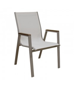 SELBY CAPPUCCINO/WHITE TEXT ΜΕΤΑΛΛΙΚΗ ΠΟΛ/ΝΑ 56Χ64Χ90εκ.