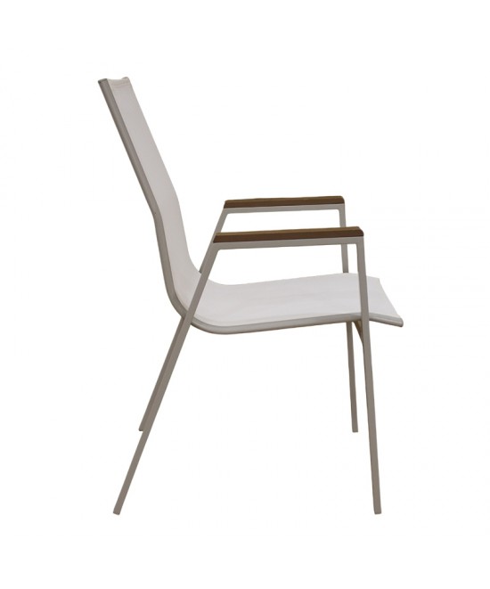 SELBY CAPPUCCINO/WHITE TEXT ΜΕΤΑΛΛΙΚΗ ΠΟΛ/ΝΑ 56Χ64Χ90εκ.