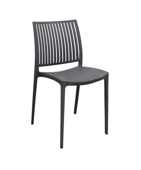 PAOLINA DARK GREY ΚΑΡΕΚΛΑ ΠΟΛ/ΝΙΟΥ 42Χ48Χ79εκ.