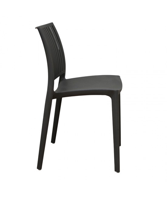 PAOLINA DARK GREY ΚΑΡΕΚΛΑ ΠΟΛ/ΝΙΟΥ 42Χ48Χ79εκ.