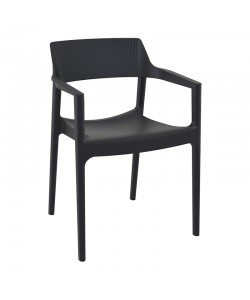 TULUM BLACK ΠΟΛΥΘΡΟΝΑ ΠΟΛ/ΝΙΟΥ 55X52X79εκ.