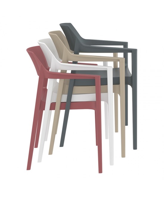 TULUM BLACK ΠΟΛΥΘΡΟΝΑ ΠΟΛ/ΝΙΟΥ 55X52X79εκ.