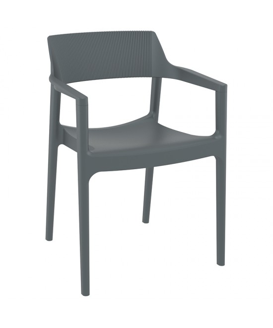 TULUM DARK GREY ΠΟΛΥΘΡΟΝΑ ΠΟΛ/ΝΙΟΥ 55X52X79εκ. TULUM DARK GREY ΠΟΛΥΘΡΟΝΑ ΠΟΛ/ΝΙΟΥ 55X52X79εκ.
