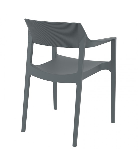 TULUM DARK GREY ΠΟΛΥΘΡΟΝΑ ΠΟΛ/ΝΙΟΥ 55X52X79εκ. TULUM DARK GREY ΠΟΛΥΘΡΟΝΑ ΠΟΛ/ΝΙΟΥ 55X52X79εκ.