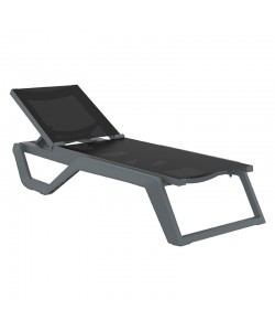 RIO PRO ΞΑΠΛΩΣΤΡΑ DARK GREY/BLACK ΠΟΛ/ΝΙΟΥ 190X70X33εκ.