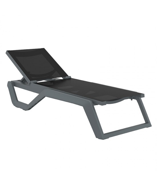 RIO PRO ΞΑΠΛΩΣΤΡΑ DARK GREY/BLACK ΠΟΛ/ΝΙΟΥ 190X70X33εκ.