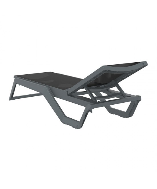 RIO PRO ΞΑΠΛΩΣΤΡΑ DARK GREY/BLACK ΠΟΛ/ΝΙΟΥ 190X70X33εκ.