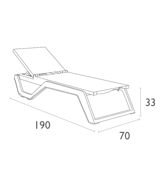 RIO PRO ΞΑΠΛΩΣΤΡΑ DARK GREY/BLACK ΠΟΛ/ΝΙΟΥ 190X70X33εκ.