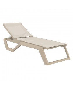 RIO PRO ΞΑΠΛΩΣΤΡΑ TAUPE/TAUPE ΠΟΛ/ΝΙΟΥ 190X70X33εκ.