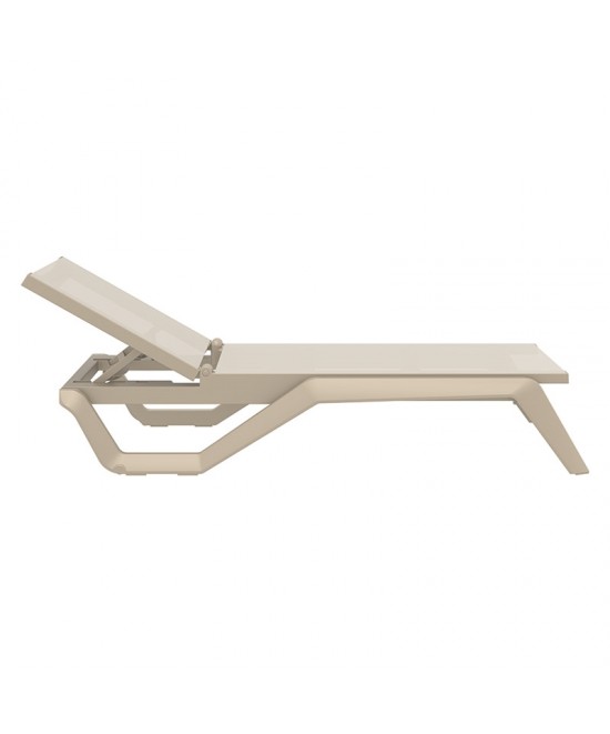 RIO PRO ΞΑΠΛΩΣΤΡΑ TAUPE/TAUPE ΠΟΛ/ΝΙΟΥ 190X70X33εκ.