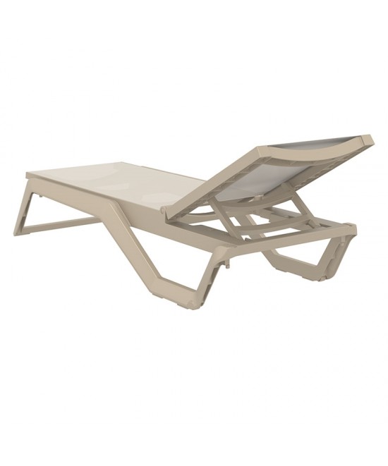 RIO PRO ΞΑΠΛΩΣΤΡΑ TAUPE/TAUPE ΠΟΛ/ΝΙΟΥ 190X70X33εκ.