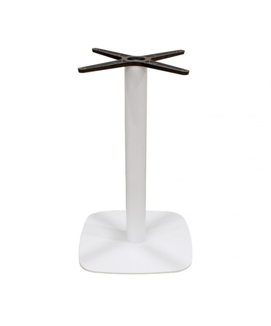 FLAT-S ΛΕΥΚΗ 45Χ45Χ72εκ.(Σ)ΒΑΣΗ ΜΕΤΑΛΛΙΚΗ