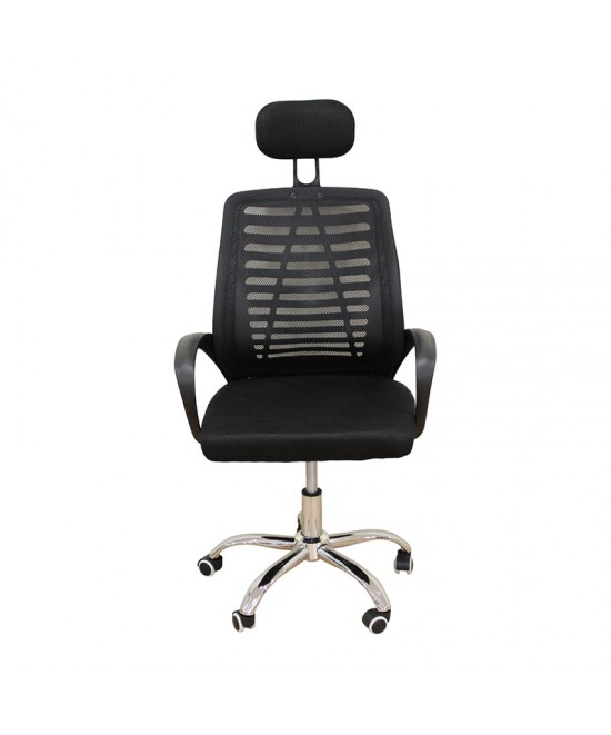 A9951 ΜΑΥΡΗ ΠΟΛΥΘΡΟΝΑ ΓΡΑΦΕΙΟΥ 59X61X42-108/51-120εκ.