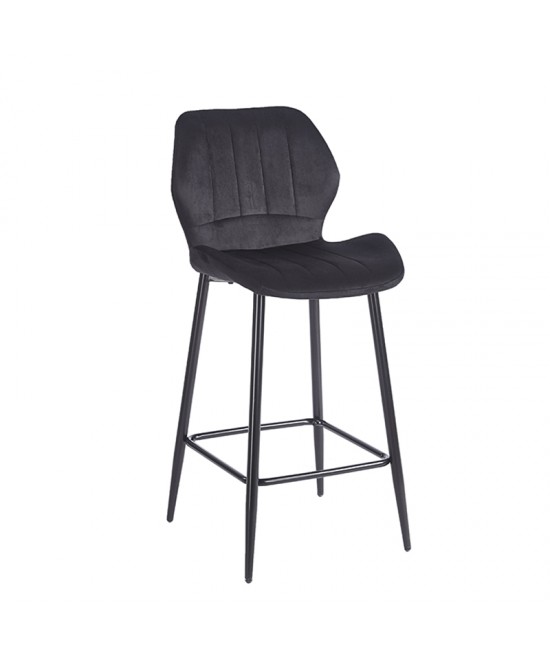 DYLAN BLACK VELVET ΥΦΑΣΜΑ 65εκ. ΣΚΑΜΠΟ ΜΕΤΑΛΛΙΚΟ 46X45X65-95εκ.