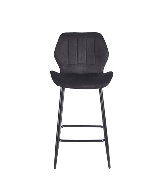 DYLAN BLACK VELVET ΥΦΑΣΜΑ 65εκ. ΣΚΑΜΠΟ ΜΕΤΑΛΛΙΚΟ 46X45X65-95εκ.