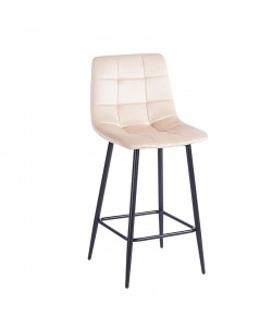 NORA BEIGE VELVET ΥΦΑΣΜΑ 65εκ. ΣΚΑΜΠΟ ΜΕΤΑΛΛΙΚΟ 45X41X65-99εκ.