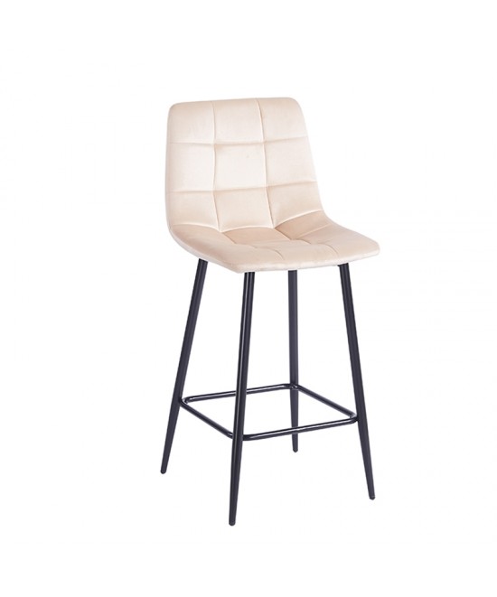 NORA BEIGE VELVET ΥΦΑΣΜΑ 65εκ. ΣΚΑΜΠΟ ΜΕΤΑΛΛΙΚΟ 45X41X65-99εκ.