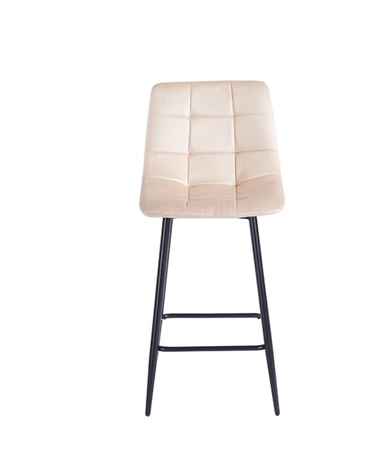 NORA BEIGE VELVET ΥΦΑΣΜΑ 65εκ. ΣΚΑΜΠΟ ΜΕΤΑΛΛΙΚΟ 45X41X65-99εκ.