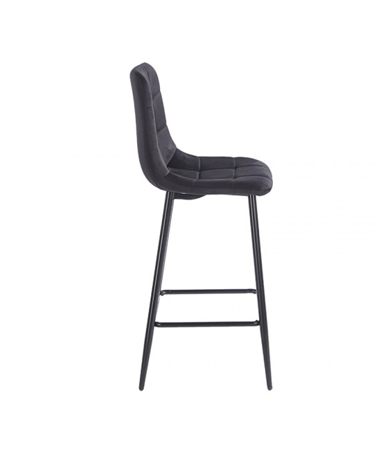 NORA BLACK VELVET ΥΦΑΣΜΑ 65εκ. ΣΚΑΜΠΟ ΜΕΤΑΛΛΙΚΟ 45X41X65-99εκ.