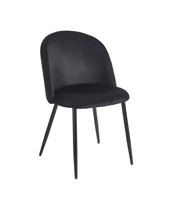 RIO BLACK VELVET ΥΦΑΣΜΑ ΚΑΡΕΚΛΑ ΜΕΤΑΛΛΙΚΗ 50X52X81εκ.