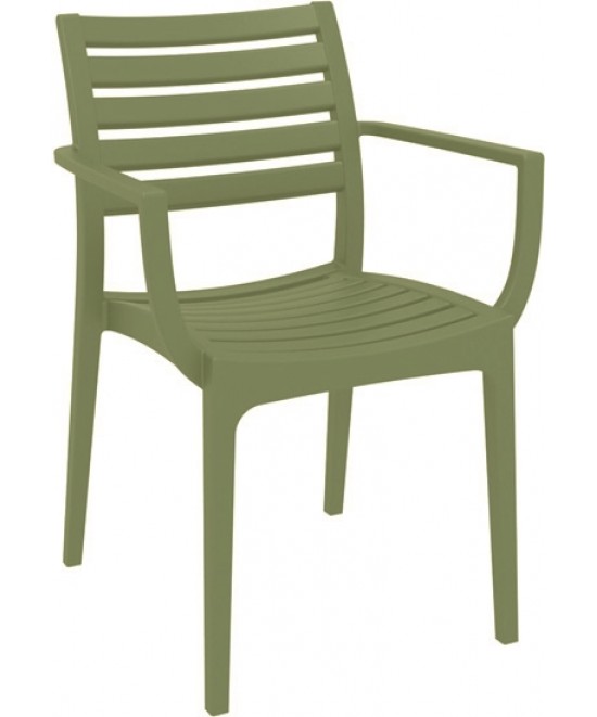 ARTEMIS OLIVE GREEN ΠΟΛΥΘΡΟΝΑ ΠΟΛ/ΝΙΟΥ 58X58X83.5εκ.